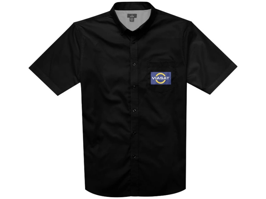 Рубашка Stirling мужская с коротким рукавом, черный фото 5