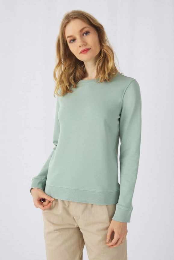 Свитшот женский BNC Organic, молочно-белый, размер L фото 3