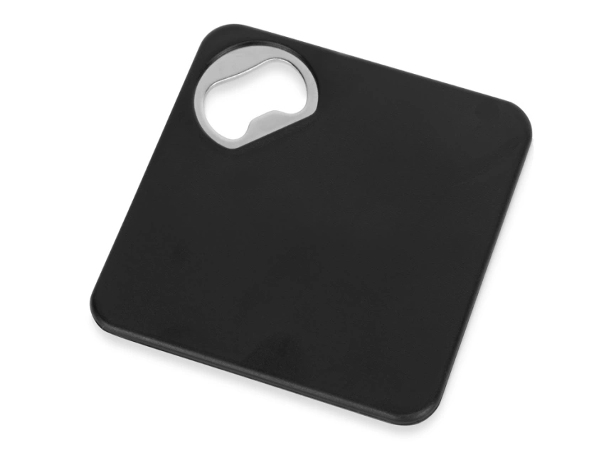 Подставка для кружки с открывалкой Liso, черный фото 1