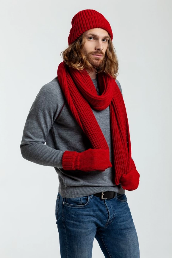 Набор Nordkyn Full Set с шарфом, красный, размер L фото 6