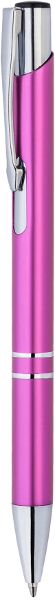 Ручка металлическая KOSKO, розовая с серебристым фото 4