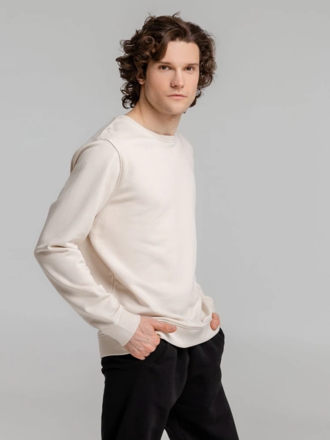 Свитшот унисекс BNC Organic, молочно-белый, размер XXL фото 11