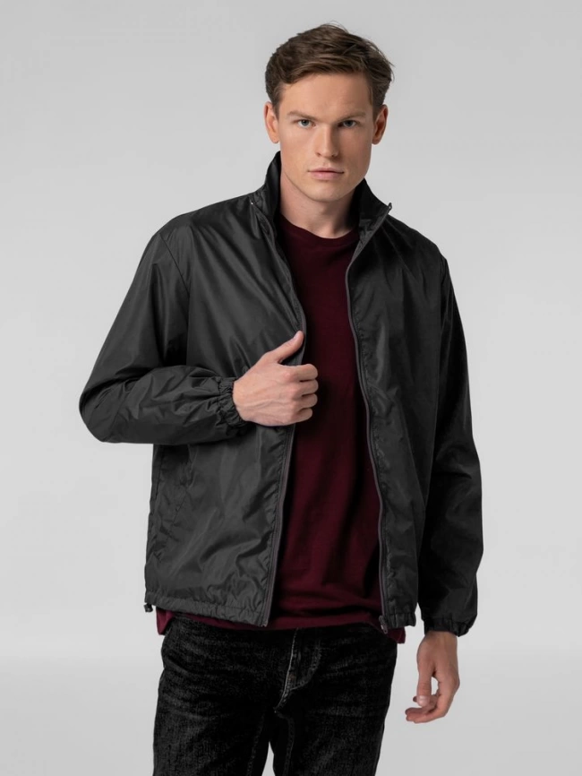 Ветровка Kivach Basic, темно-серая (графит), размер 3XL фото 6