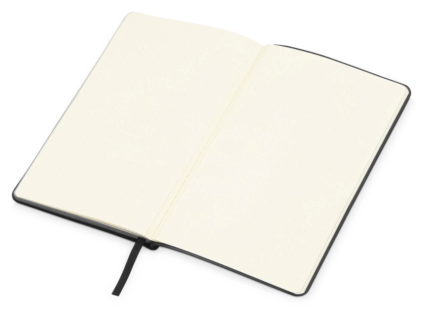 Блокнот Notepeno 130x205 мм с тонированными линованными страницами, черный фото 6