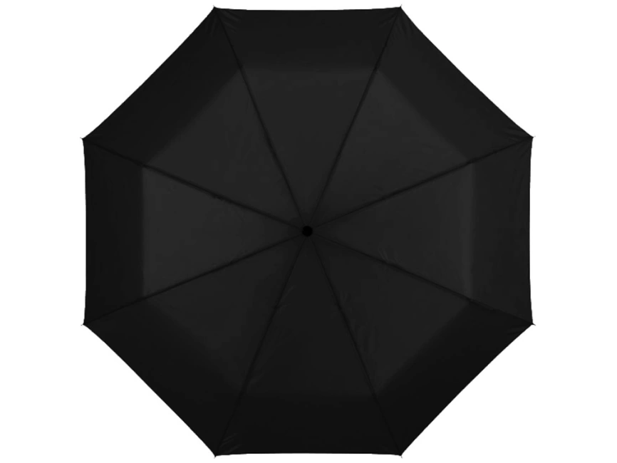 Зонт Ida трехсекционный 21,5, черный (Р) фото 2