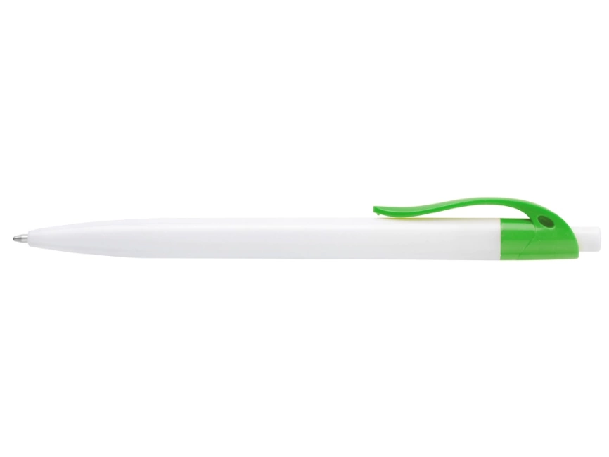 Ручка шариковая Какаду, белая с зеленое яблоко фото 4