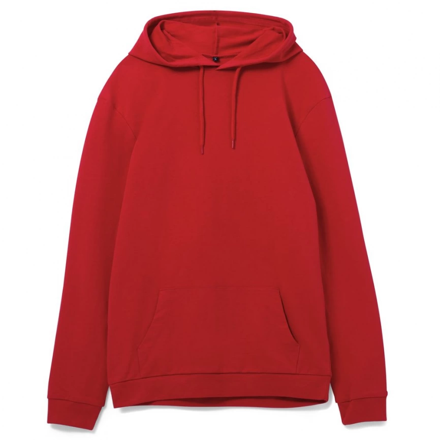 Толстовка с капюшоном унисекс Hoodie, красная, размер XXL фото 6