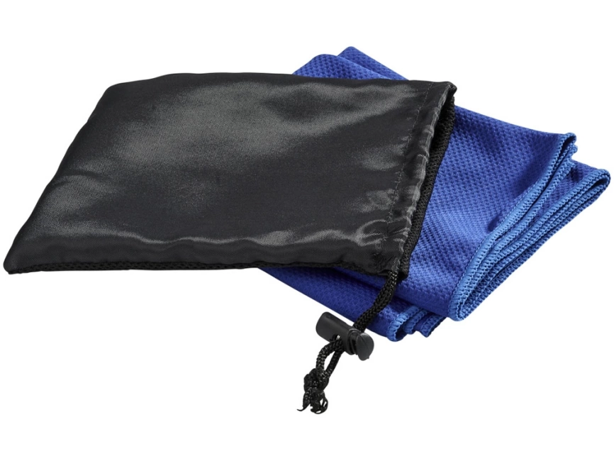 Охлаждающее полотенце Peter в сетчатом мешочке, синий фото 1