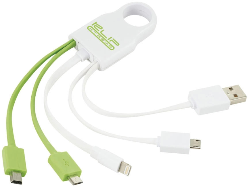 Кабель для зарядки Squad 4-в-1, лайм фото 3