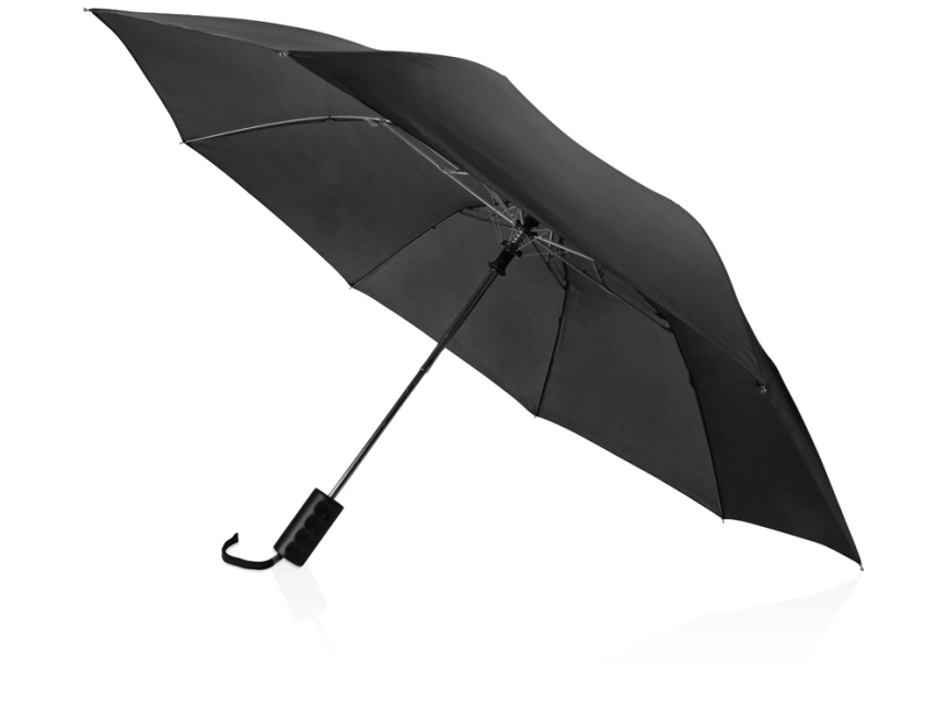 Зонт складной Андрия, черный фото 1