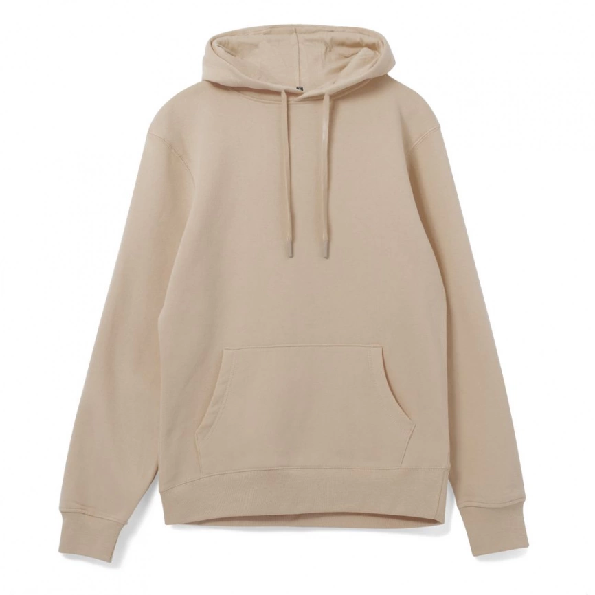 Толстовка с капюшоном унисекс Hoodie, бежевая, размер 3XL фото 6