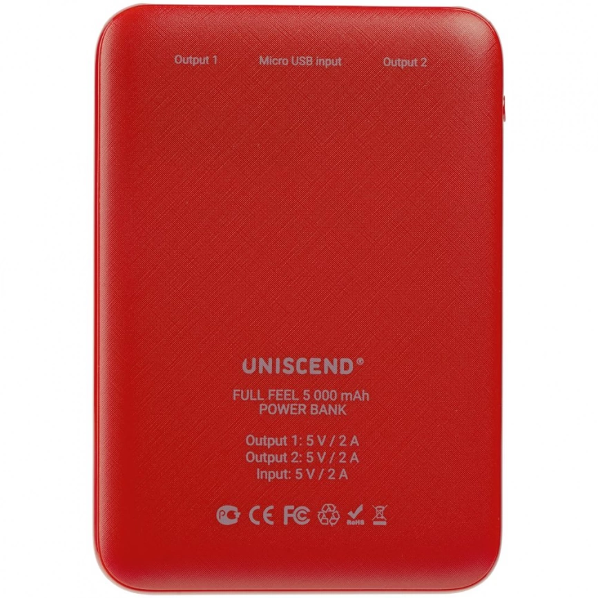 Внешний аккумулятор Uniscend Full Feel 5000 mAh, красный фото 4
