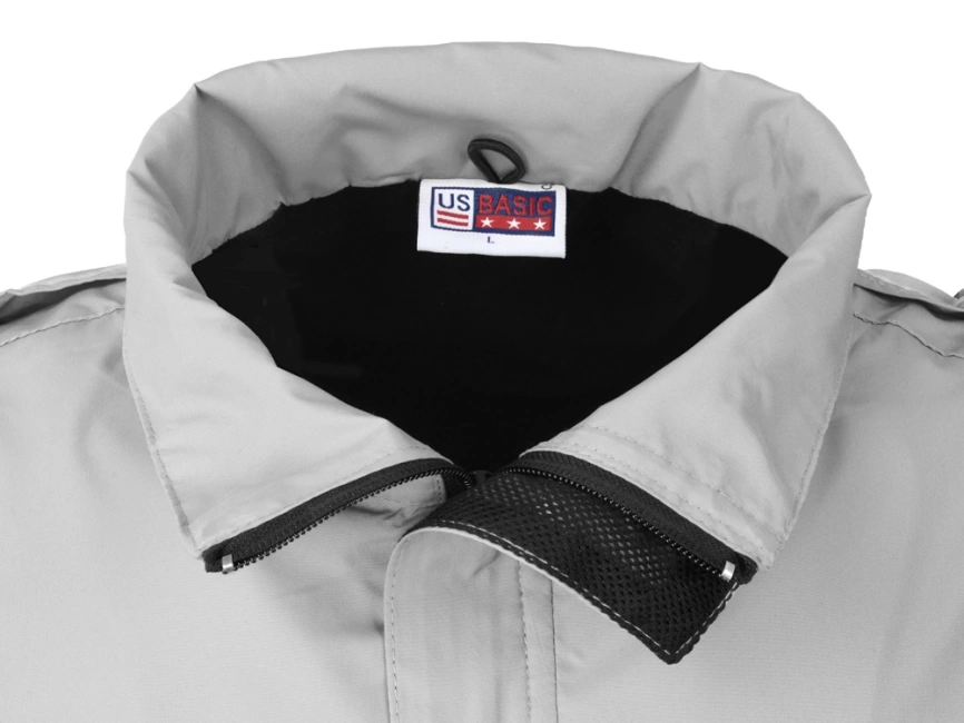 Куртка мужская с капюшоном Wind, серебристый фото 3
