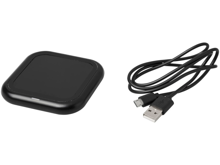 Беспроводная зарядка Radiant со светящимся логотипом, черный фото 5