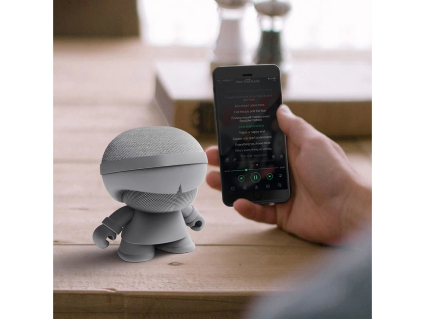 Портативная колонка X5 XOOPAR BOY STEREO, серебристый фото 3