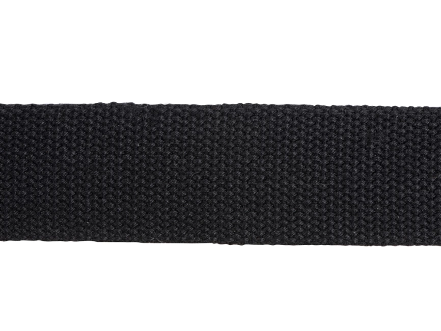 Ремень на пояс Canvas из ткани с металлической пряжкой, черный фото 5