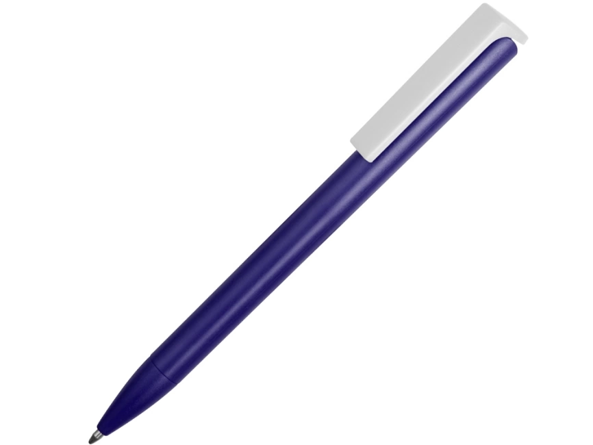 Ручка пластиковая шариковая Fillip, синий/белый фото 1