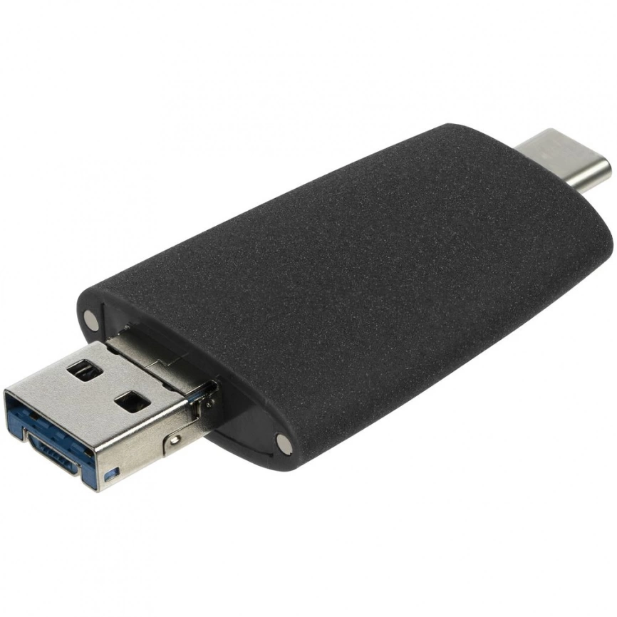 Флешка Pebble Universal, USB 3.0, черная, 32 Гб фото 5