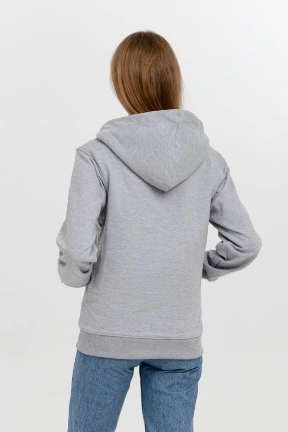 Толстовка на молнии Kulonga Sherpa, серый меланж, размер S фото 6