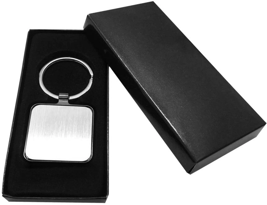 Брелок металлический Rute, квадратный фото 3