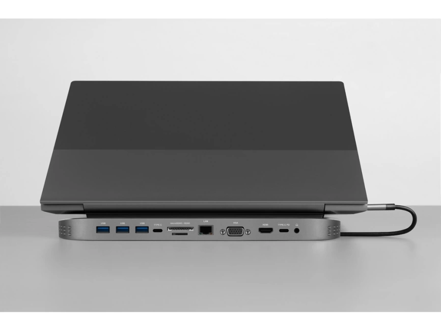 Хаб USB Type-C 3.0 для ноутбуков Falcon, черный фото 12