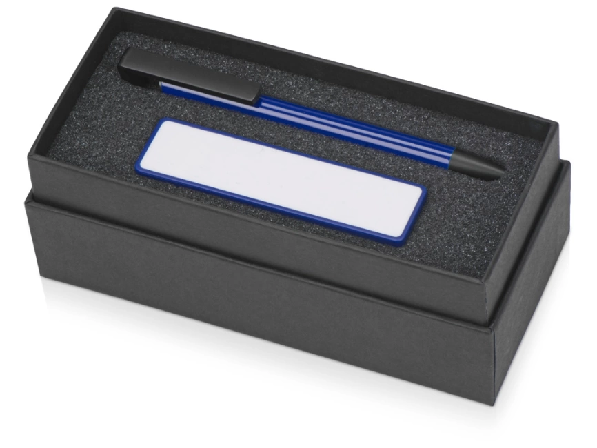 Подарочный набор Kepler с ручкой-подставкой и зарядным устройством, синий фото 2