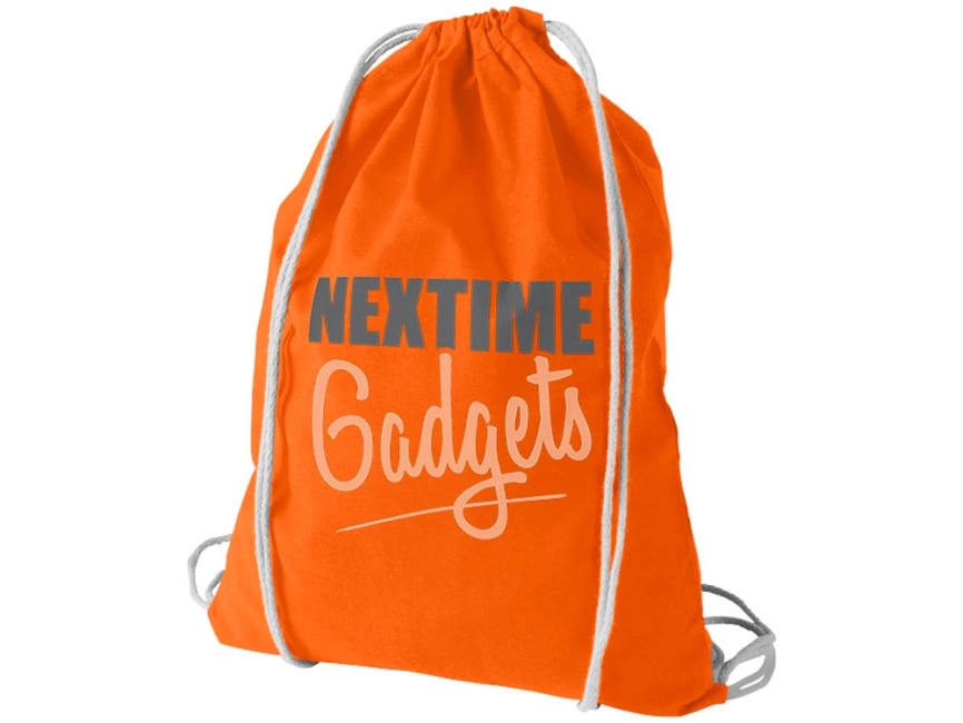 Рюкзак хлопковый Oregon, оранжевый фото 3