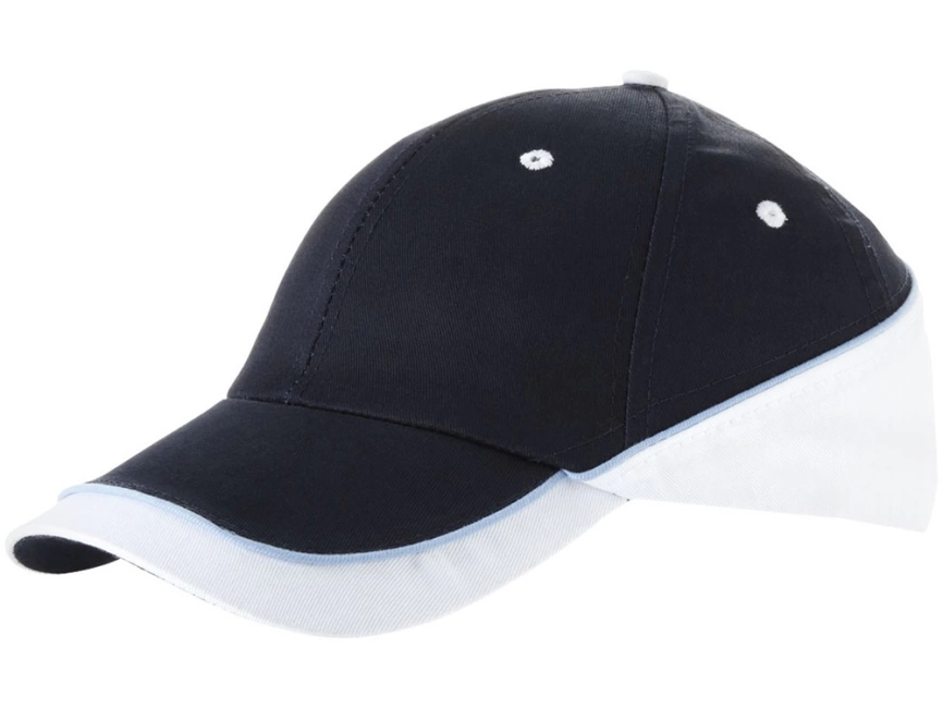 Бейсболка Draw 6-ти панельная, темно-синий/белый фото 1