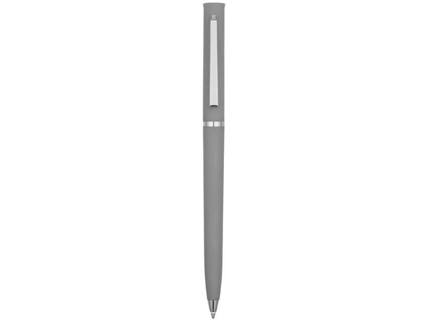 Ручка шариковая Navi soft-touch, серый фото 2
