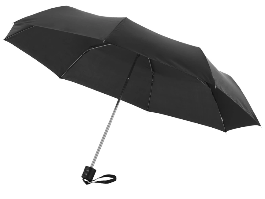 Зонт Ida трехсекционный 21,5, черный (Р) фото 1