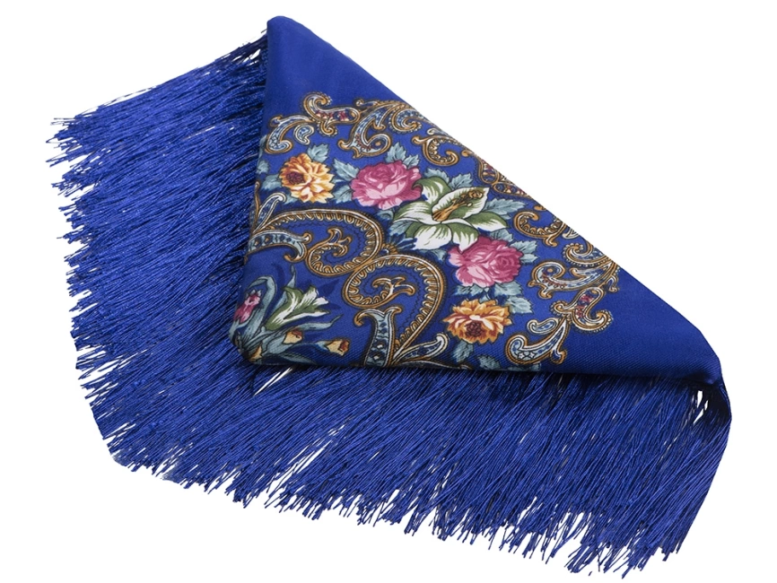 Подарочный набор Матрешка: штоф 0,5л, платок синий фото 4