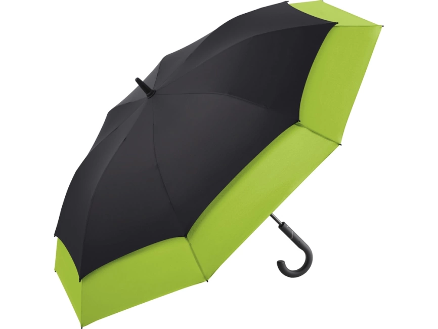 Зонт 7709 AC golf umbrella FARE®-Stretch 360  black-lime фото 1