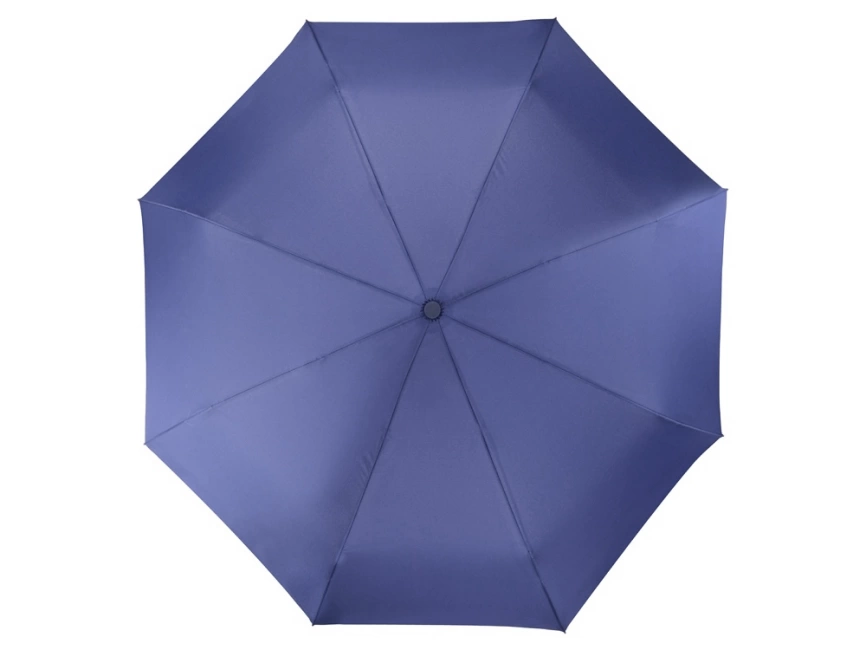 Зонт складной Irvine, полуавтоматический, 3 сложения, с чехлом, темно-синий фото 6