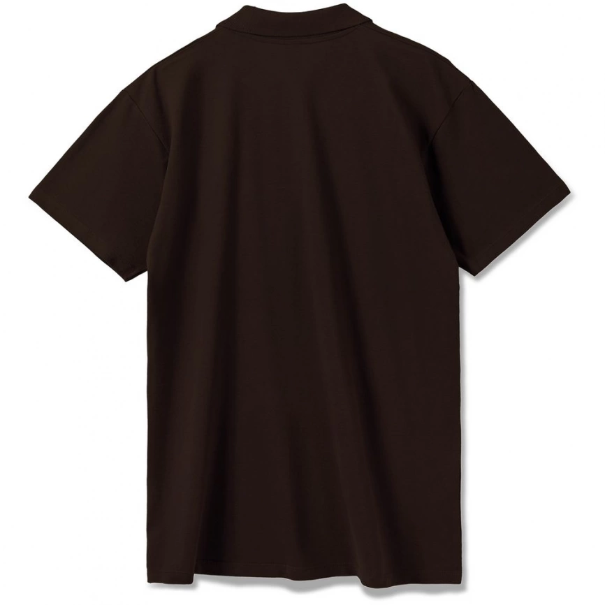 Рубашка поло мужская Summer 170 темно-коричневая (шоколад), размер XXL фото 10