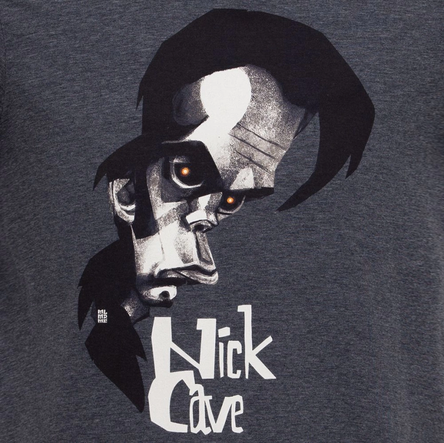 Футболка «Меламед. Nick Cave», темно-синий меланж, размер L фото 2