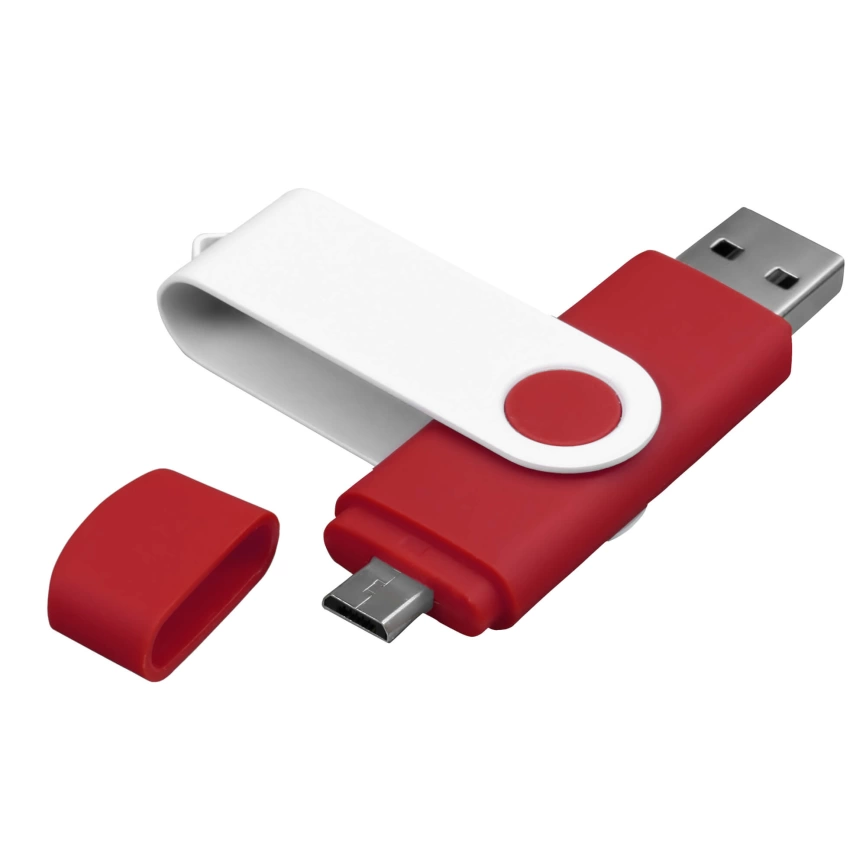 Флешка TWIST COLOR OTG Красная с белым 4018.03.07.16ГБ фото 1