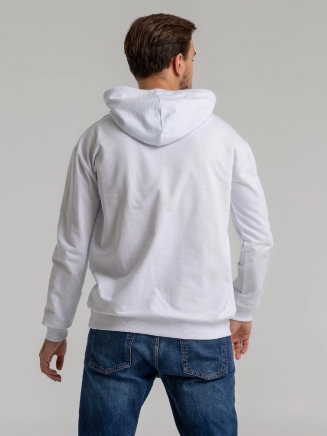 Толстовка с капюшоном Unit Kirenga белая, размер L фото 14