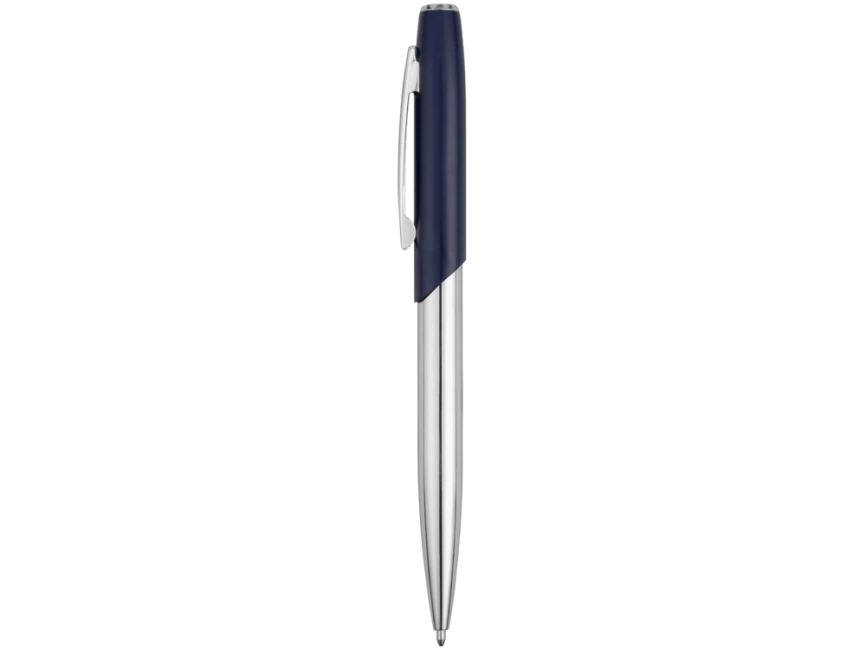 Ручка шариковая Geneva, серебристый/темно-синий фото 3
