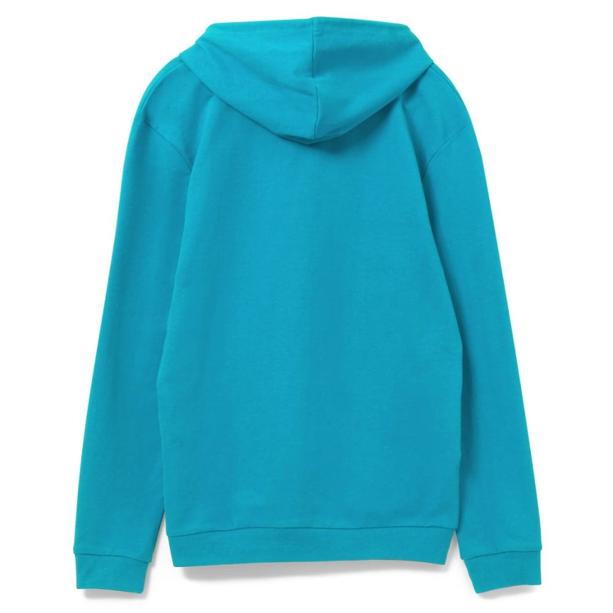 Толстовка с капюшоном унисекс Hoodie, бирюзовая, размер M фото 7