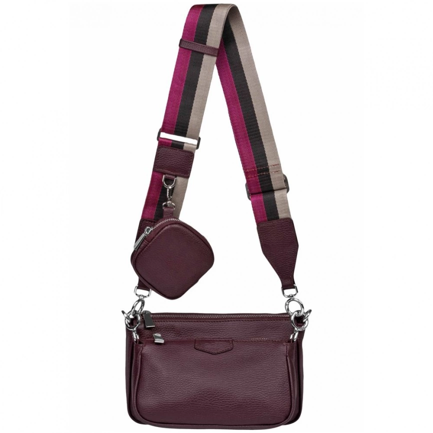 Сумка через плечо Gamma, бордовая фото 1