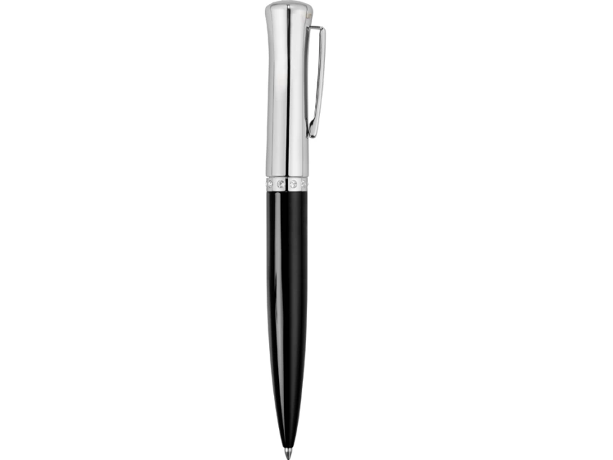 Ручка шариковая Ungaro модель Ovieto в футляре, черный/серебристый фото 3