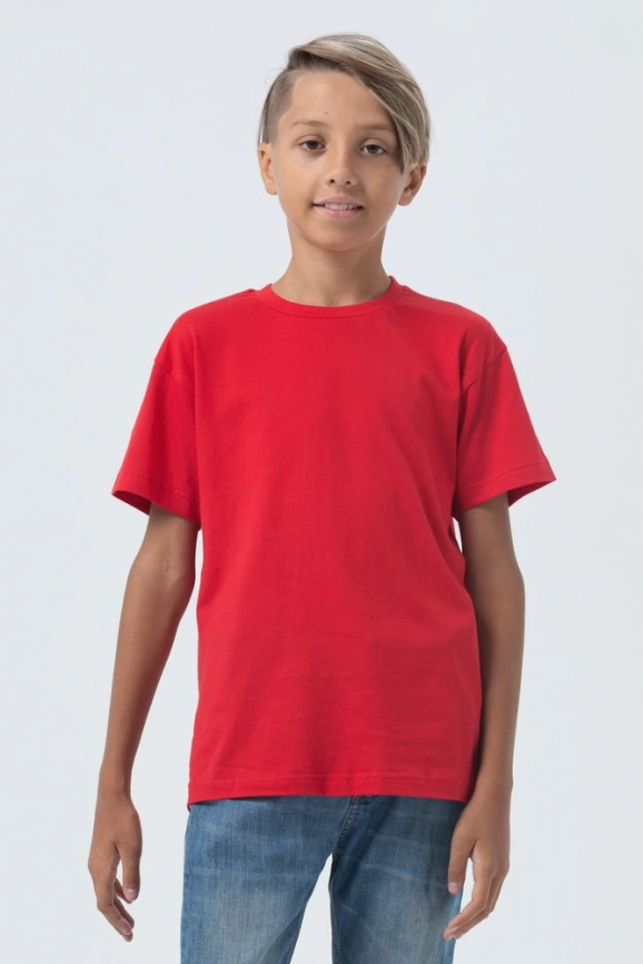 Футболка детская Regent Fit Kids, красная, на рост 142-154 см (12 лет) фото 6