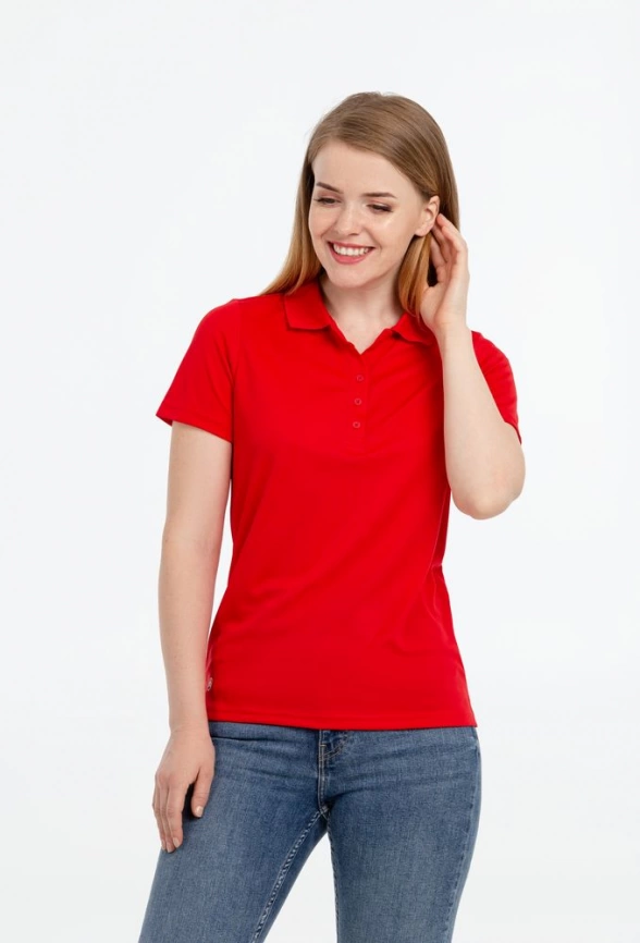 Рубашка поло женская Eclipse H2X-Dry красная, размер XS фото 8