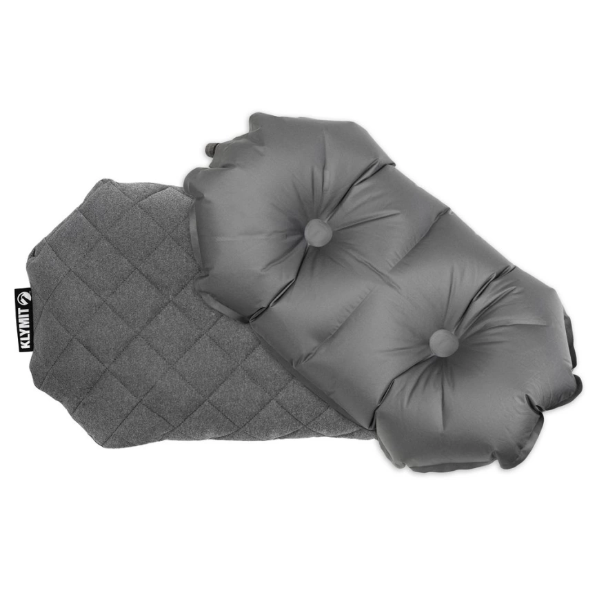 Надувная подушка Pillow Luxe, серая фото 4