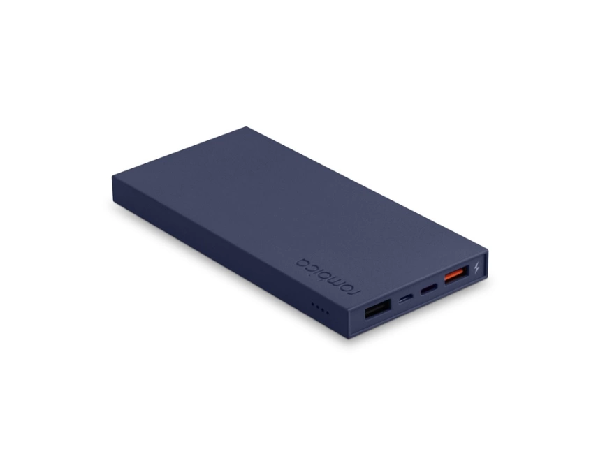 Внешний аккумулятор Rombica NEO ARIA Maroon, 10000мАч, Soft-touch, PD, QCharge, Type-C, бордовый/син фото 2