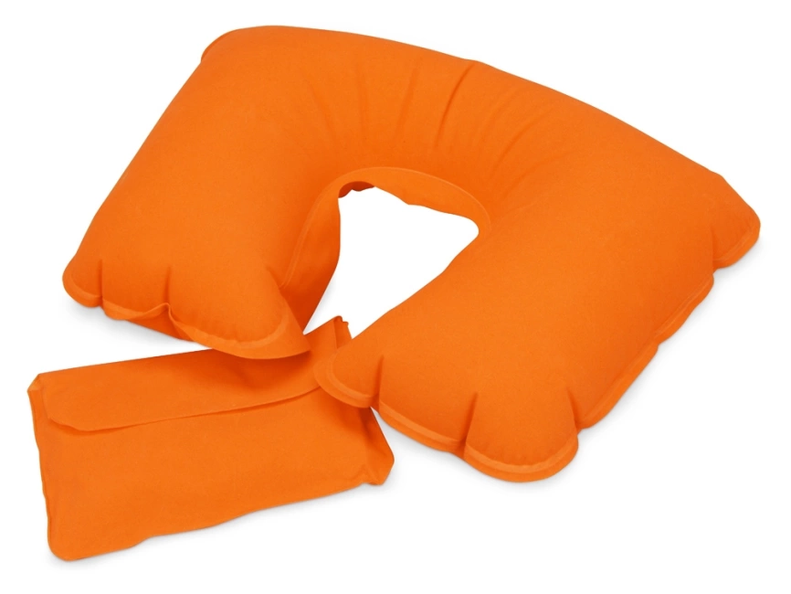 Подушка надувная базовая, оранжевый фото 1