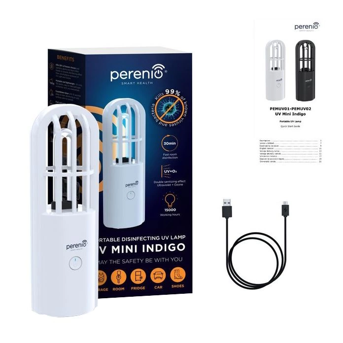 Портативная УФ-лампа UV Mini Indigo, белая фото 4