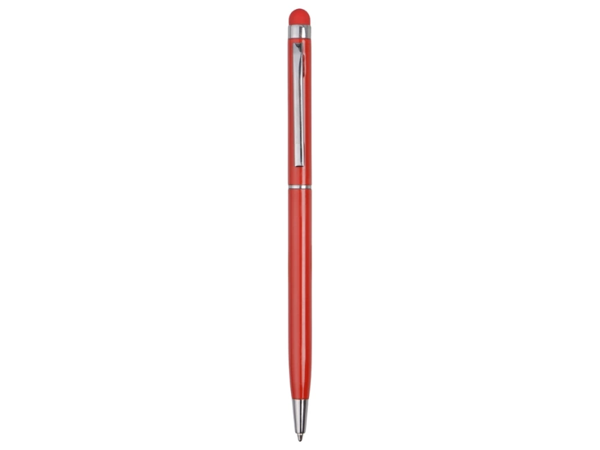 Ручка-стилус металлическая шариковая Jucy, красный фото 2