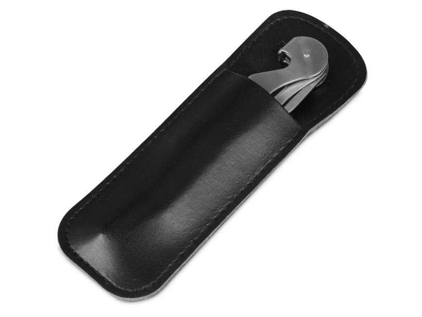 Футляр для штопора из искусственной кожи Corkscrew Case, черный фото 1