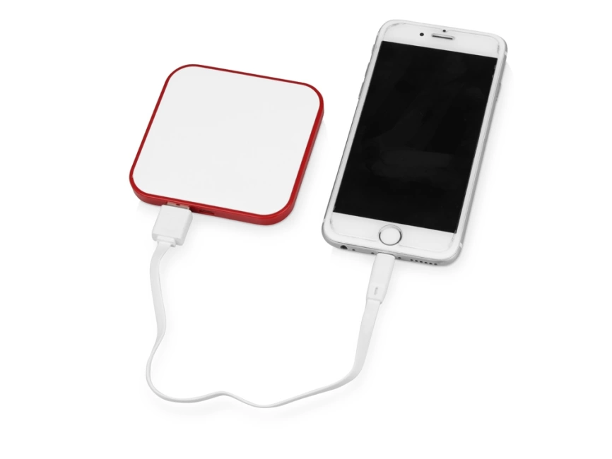 Портативное зарядное устройство (power bank) Квадрум, 2600 mAh, красный фото 2
